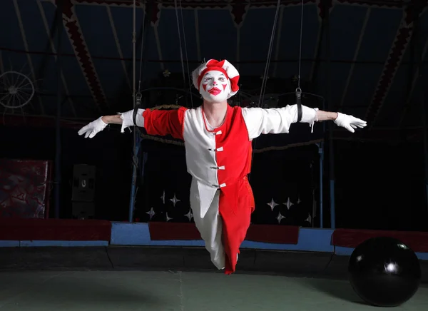 Acrobata de ar de circo — Fotografia de Stock