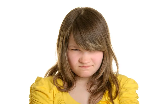 Offended and dissatisfied girl — Stock Photo, Image