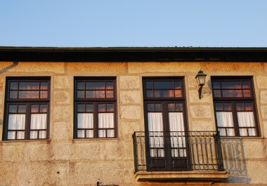 cephe ve balkon tipik bir ev Porto, Portekiz