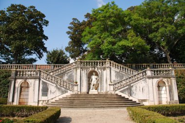 Enchanted Ajuda garden in Lisbon, Portugal clipart