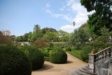 Enchanted Ajuda garden in Lisbon, Portugal clipart