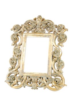 Gold metal frame clipart