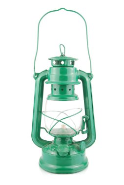 Antique kerosene lamp clipart