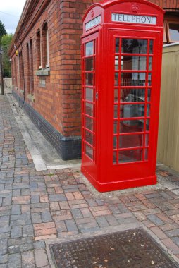 British telephone booth clipart