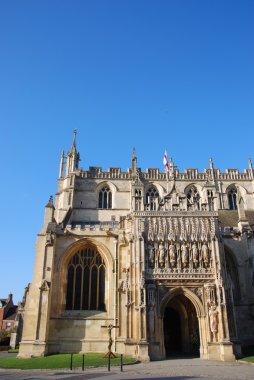 Giriş Gloucester katedral (ayrıntı Heykel Sergisi)