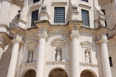 Entrance of Pantheon or Santa Engracia church (detail) clipart