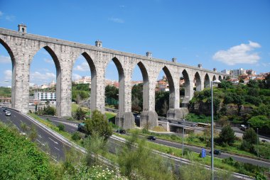 Aqueduct in Lisbon clipart