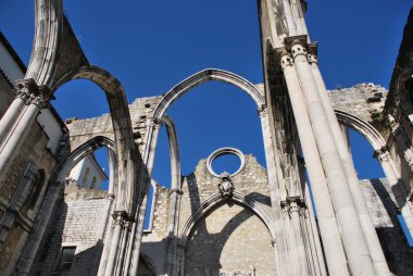 Carmo kilise kalıntıları Lizbon, Portekiz