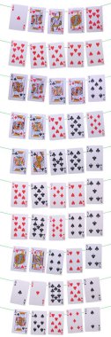 Poker hands rankings clipart