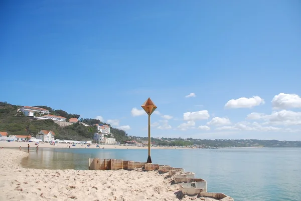 Czy lagunę obidos piękne w foz do arelho, Portugalia — Zdjęcie stockowe