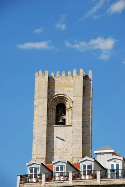 Lissabon stadsbilden med se katedralen — Stockfoto