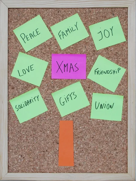Definição de Natal em um conceito de árvore — Fotografia de Stock