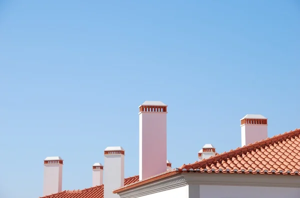 Classic chimneys background — Stock Photo, Image