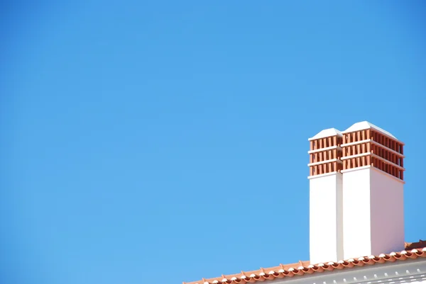 Klassiska skorstenar bakgrund — Stockfoto