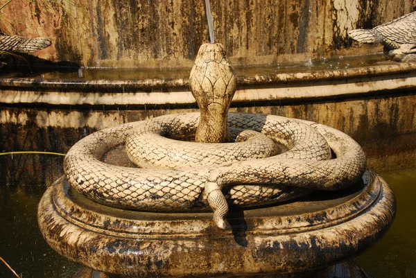 stock image Antique snake fountain