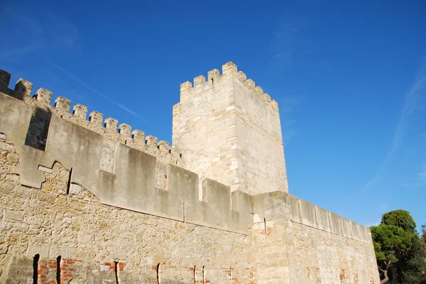 Schloss Sao Jorge in Lissabon, Portugal — Stockfoto