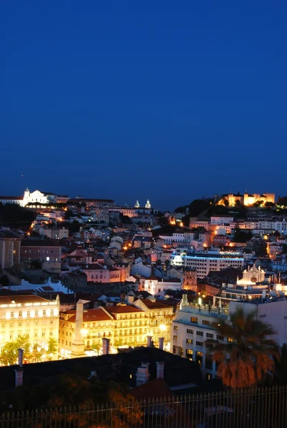 Piękne nightscene w Lizbonie, Portugalia — Zdjęcie stockowe