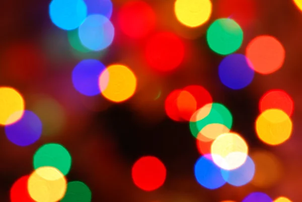 Vánoční světla zářící (rozmazání pohybu pozadí) — Stock fotografie