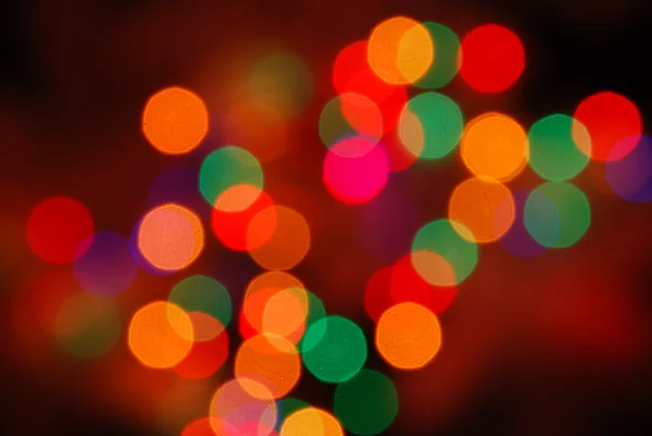 Рождественские огни светятся (задний фон размытия) ) — стоковое фото