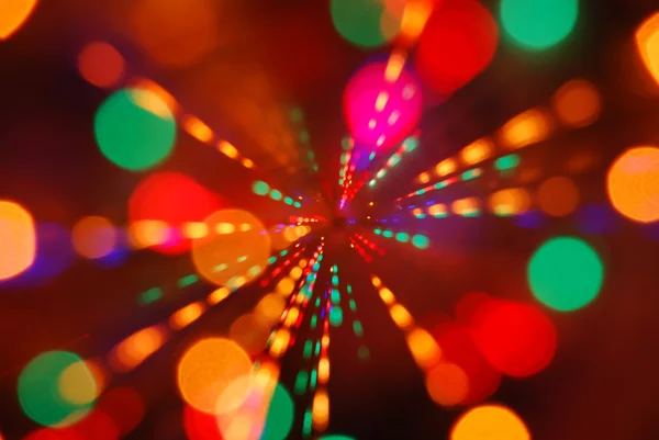 Luzes de Natal brilhando (fundo movimento borrão ) — Fotografia de Stock