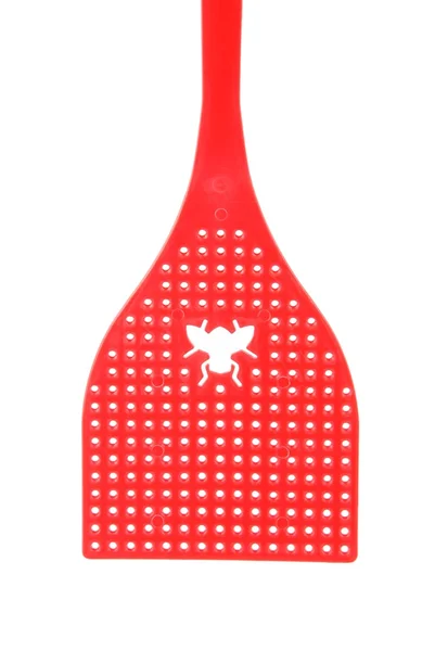 Moscas swatter objeto doméstico en blanco — Foto de Stock