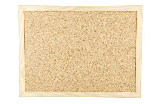 пробковая доска на белом
