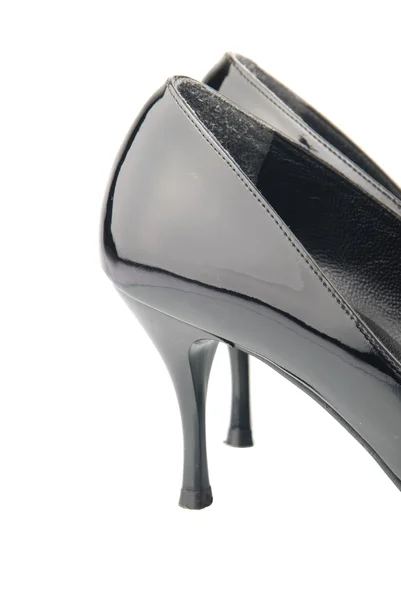 Fényes magas sarkú női cipő — Stock Fotó