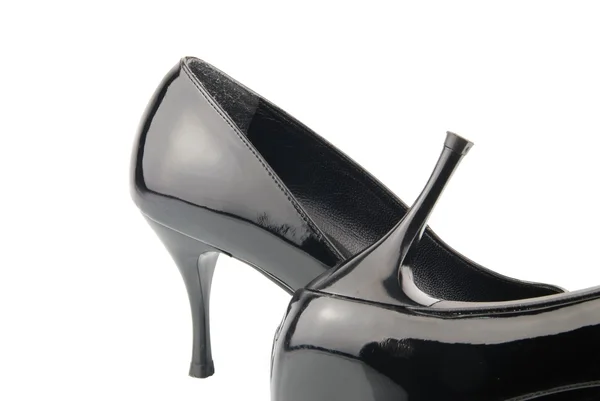 Glanzende hoge hak vrouwelijke schoenen — Stockfoto