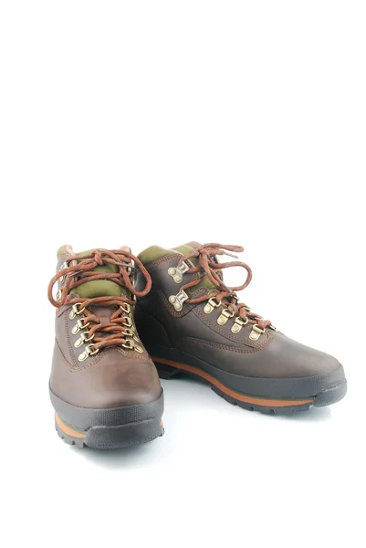 Hiking boots on white — Stock Photo, Image