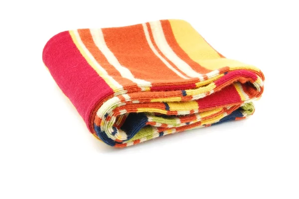 Colorful woolen scarf — Stock Photo, Image