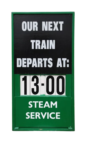 stock image Vintage train placard