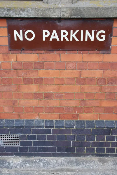 Výstraha-zákaz parkování — Stock fotografie