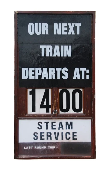 Stock image Vintage train placard