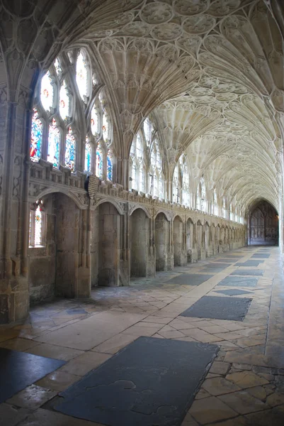 O claustro na Catedral de Gloucester — Fotografia de Stock