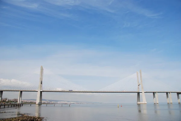Ponte Vasco da Gama a Lisbona, Portogallo — Foto Stock