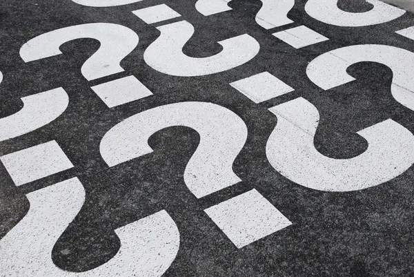 Question mark sign — Stock Photo, Image