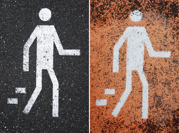 Znaki dla pieszych — Zdjęcie stockowe