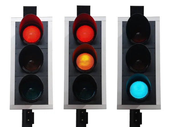 İngiliz trafik ışıkları — Stok fotoğraf
