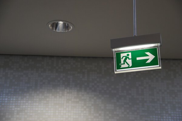 Emergency exit sign