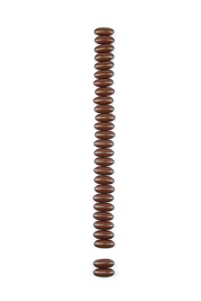 Chocolate exclamation mark — Stock Photo, Image