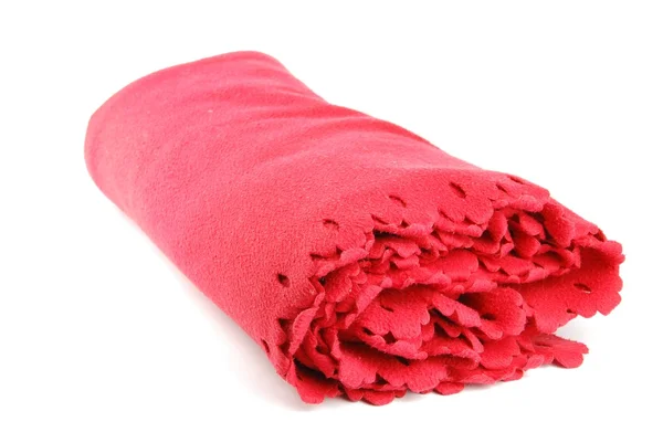 Červená deka — Stock fotografie
