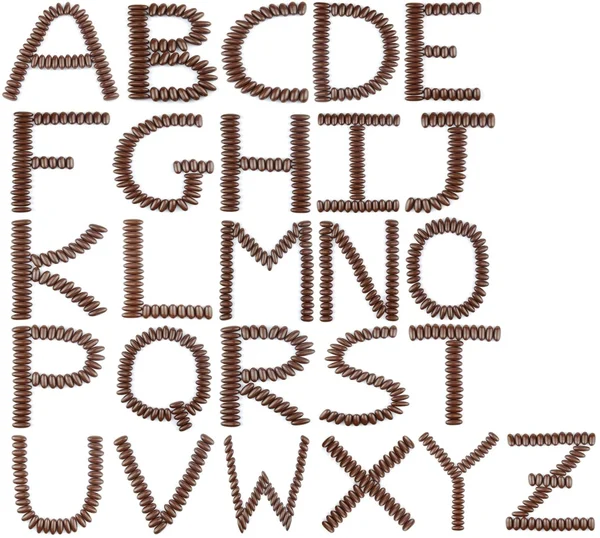 Çikolata İngilizce alfabe — Stok fotoğraf