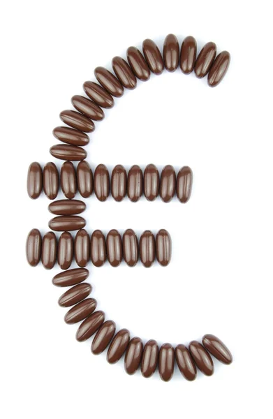Choklad eurovalutan — Stockfoto