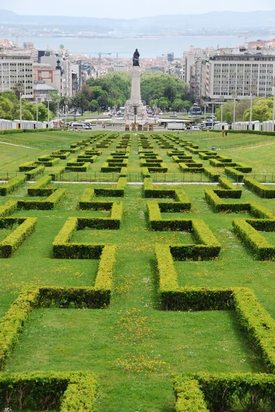Eduardo VII park in Lisbon — Stock Photo, Image