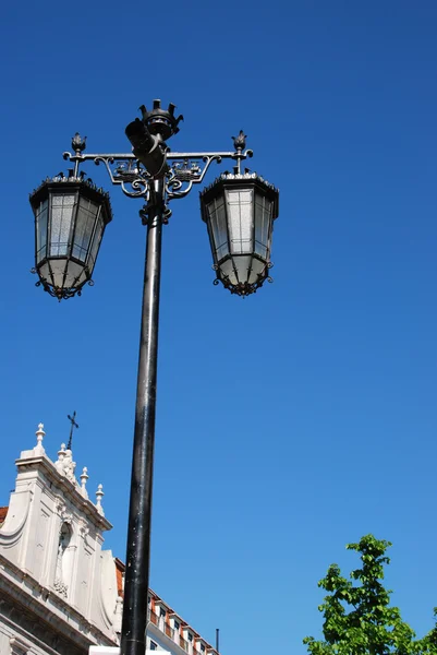 Straat lamp posten — Stockfoto