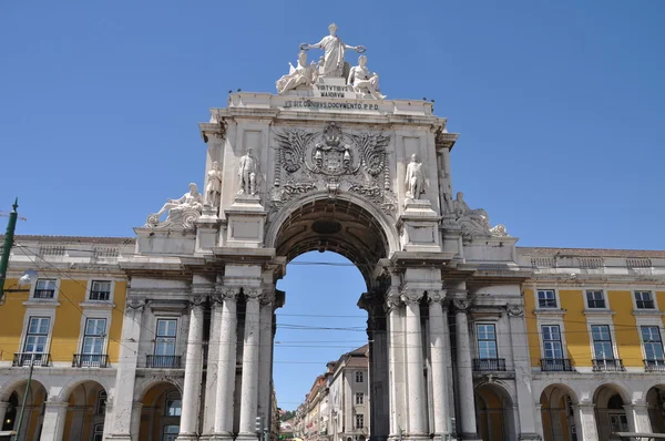 Handel placu w Lizbonie — Zdjęcie stockowe