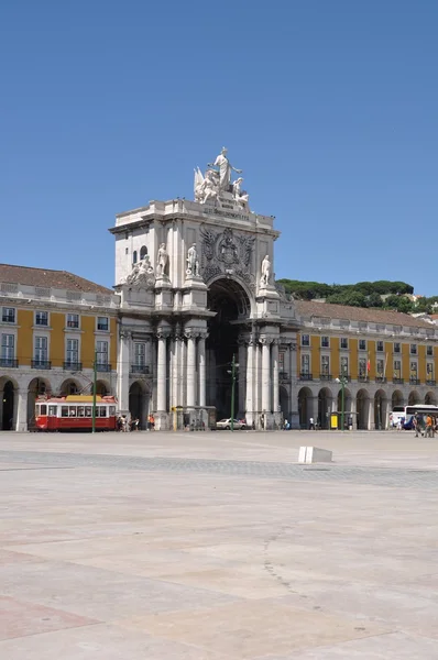 Obchodní náměstí v Lisabonu — Stock fotografie