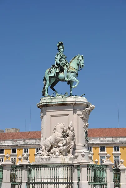 Kral jose Lizbon heykeli — Stok fotoğraf