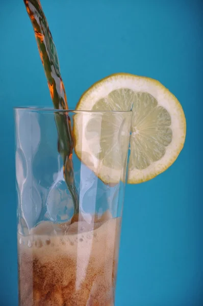Soda con limone — Foto Stock