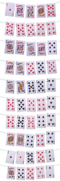 Rankings de mãos de poker — Fotografia de Stock